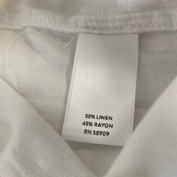 Nurture by Westbound 1Xs Pants Linen Rayon White - Picture 8 of 10